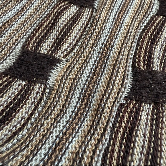 Vintage Y2K Seduction Earth Tone V Neck Knit Top - Picture 6 of 7